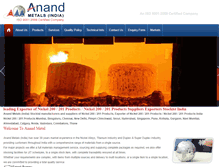 Tablet Screenshot of anandmetals.com